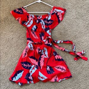 Floral Express Romper with Belt